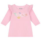 Baby Girls Pink Logo & Animals Leggings Set, 1, hi-res